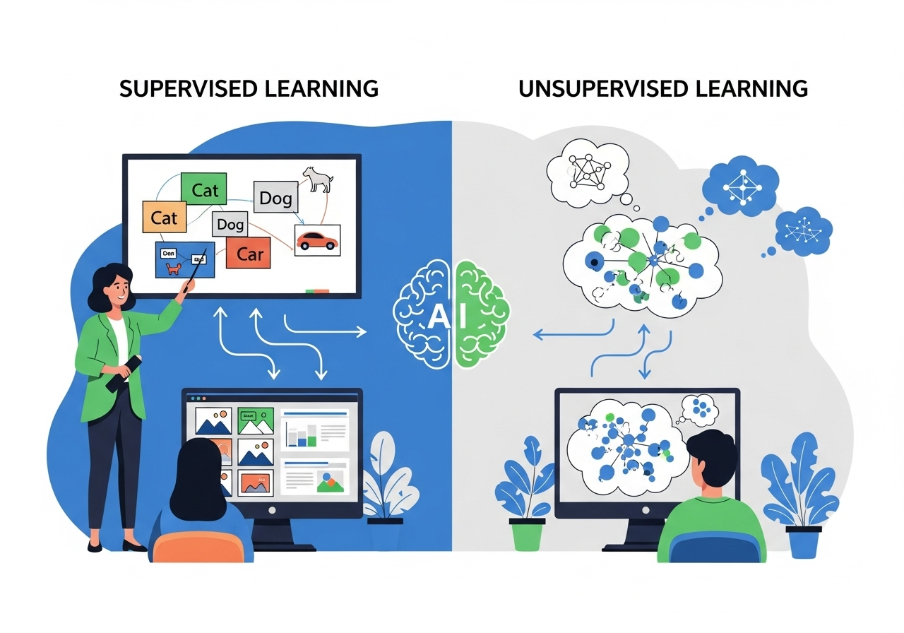 监督学习与无监督学习机制